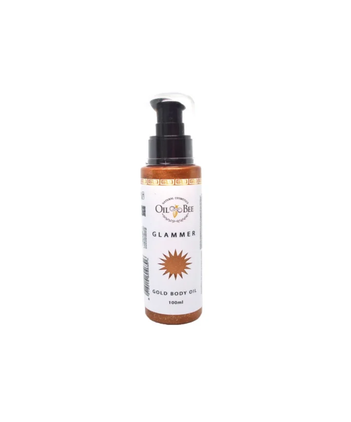 Ξηρό Λάδι Σώματος Glammer Gold Body από το OilandBee – Λάμψη, ενυδάτωση & καλοκαιρινή αίσθηση.
