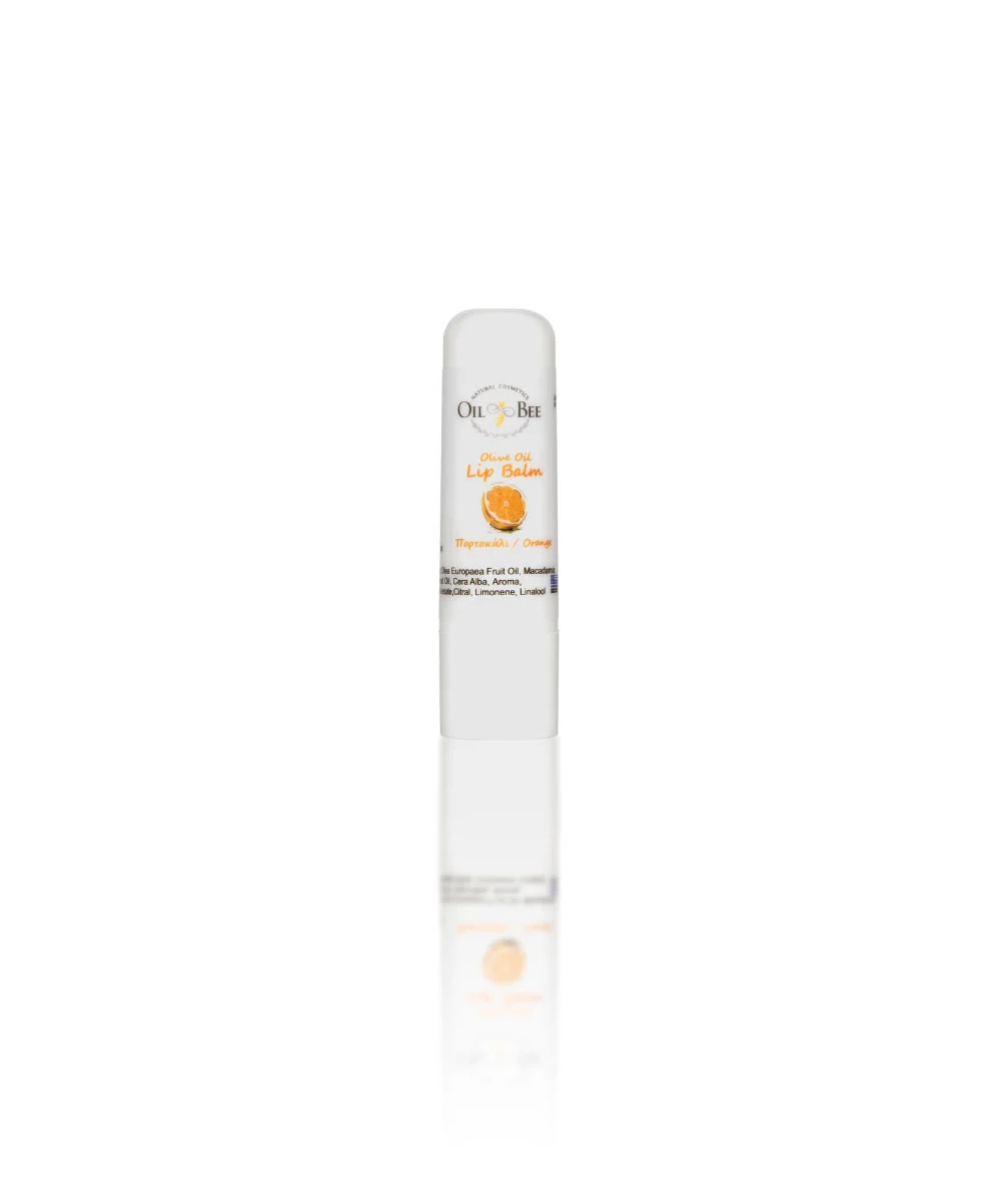 oilandbee.com_lipbalm_portokali Lip Balm Πορτοκάλι Oilandbee – Ενυδάτωση και θρέψη για απαλά χείλη με φυσικό ελαιόλαδο, μακαντάμια και μελισσοκέρι.